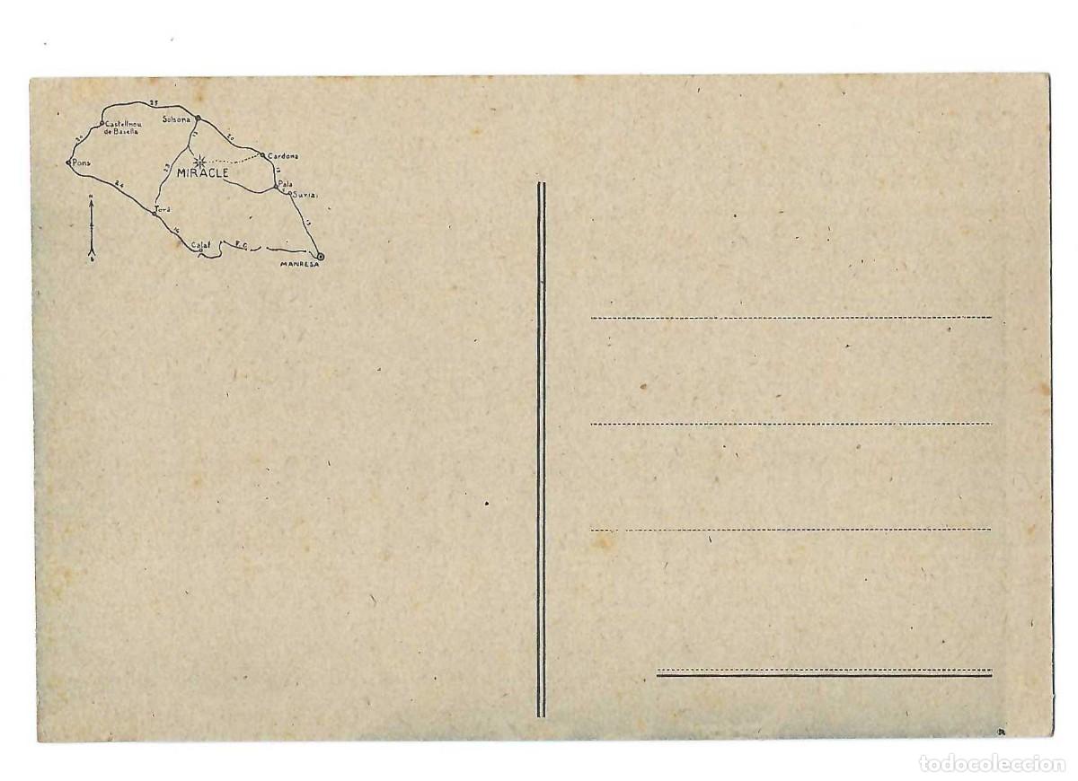 Postales: POSTAL- MIRACLE.- PROFESS&Oacute; DE CORPUS. SOLSONA. SIN CIRCULAR - Foto 2