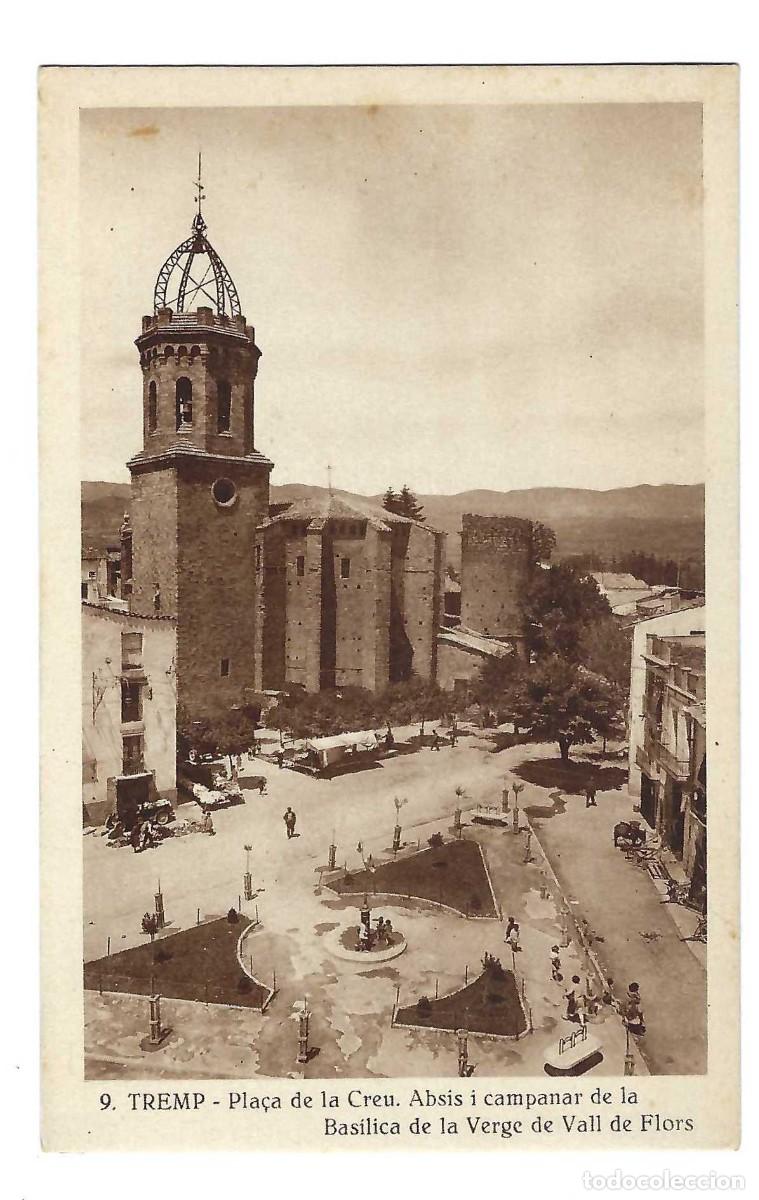 Postales: POSTAL- TREMP.- N&ordm; 9, PLA&Ccedil;A DE LA CREU. VERGE DE VALL DE FLORS. SILVI GORDO. SIN CIRCULAR