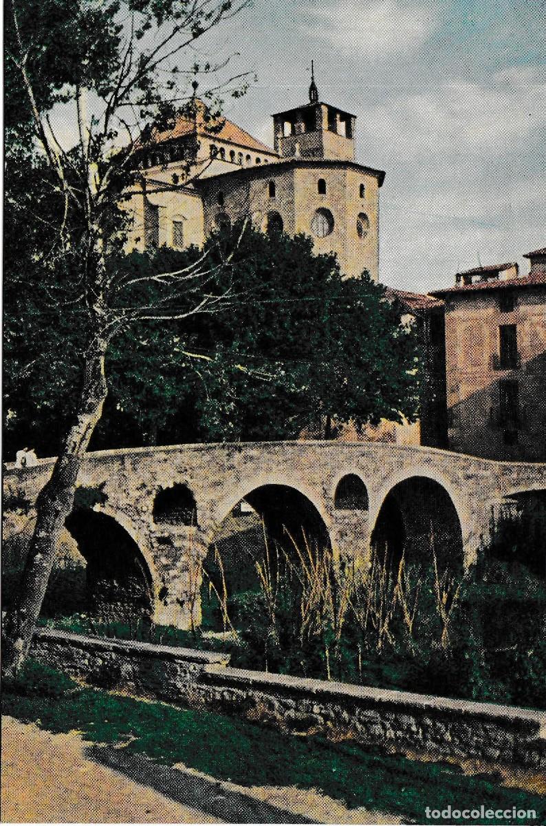 Postales: Vich (Barcelona) - Palacio Episcopal y la Catedral desde el puente rom&aacute;nico - E. Sala 1- 152x100mm