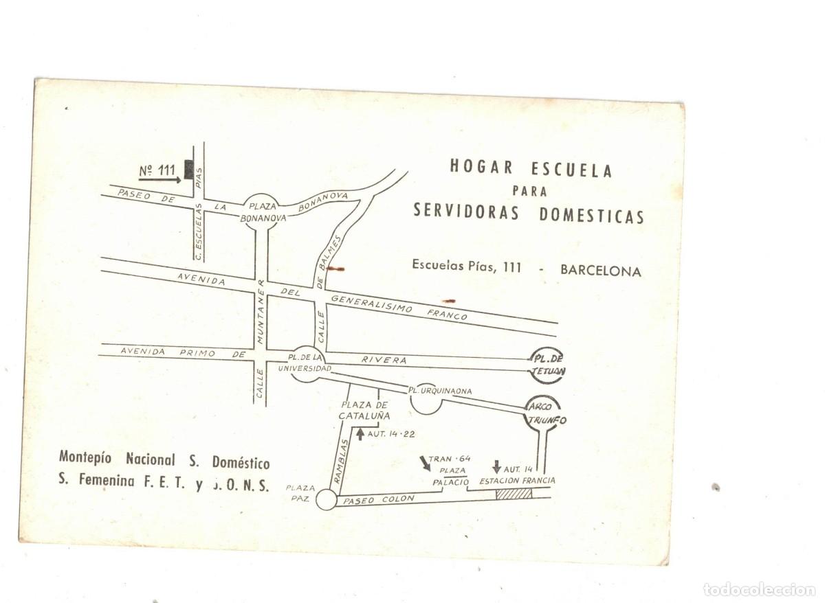 Postales: BARCELONA. S. FEMENINA. FALANGE. HOGAR ESCUELA