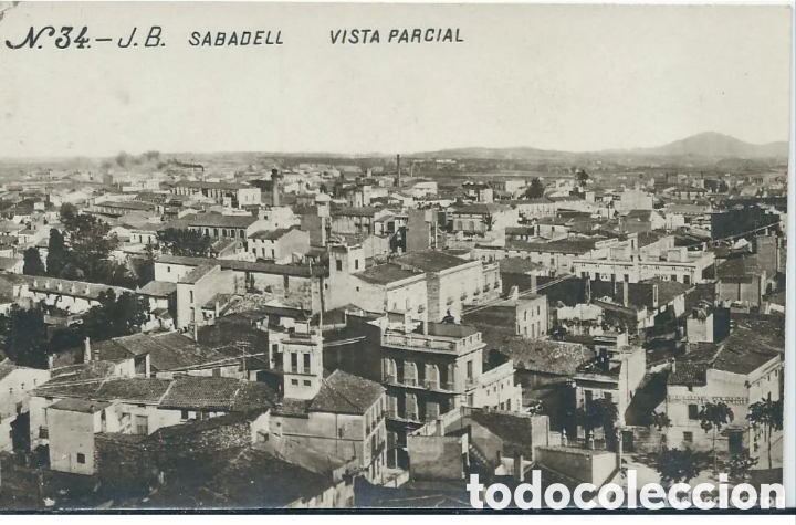 Postales: SABADELL (BARCELONA) - VISTA PARCIAL - J.B