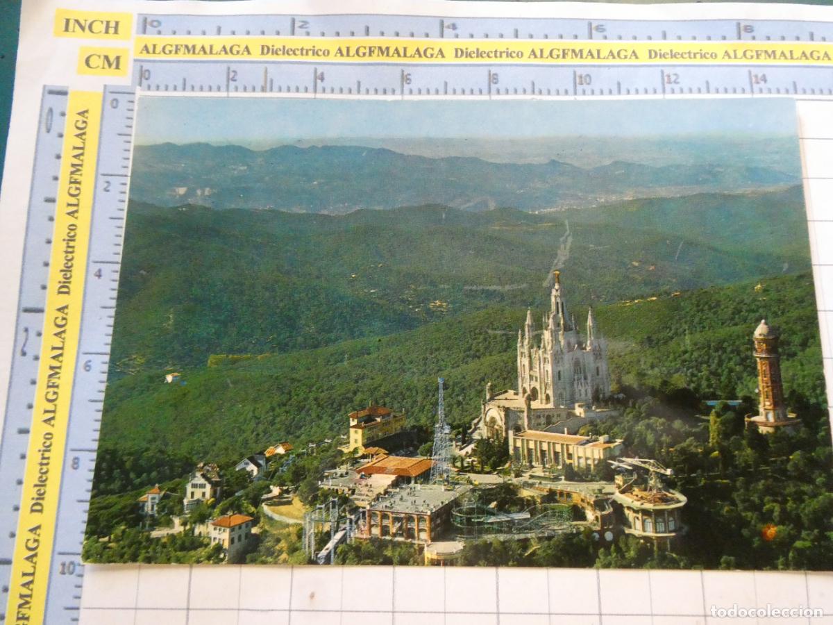 Postales: POSTAL DE BARCELONA. A&Ntilde;O 1962. CUMBRE DEL TIBIDABO Y VISTA DEL VALL&Eacute;S 10023 TAF . 2690