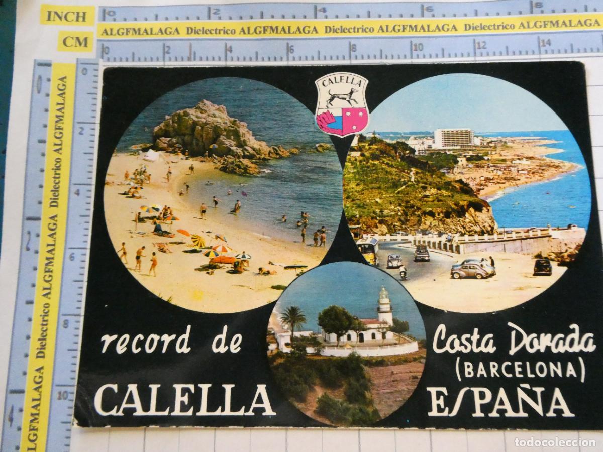 Postales: POSTAL DE BARCELONA. A&Ntilde;O 1966. CALELLA DE LA COSTA. VISTAS 1064 . 2695