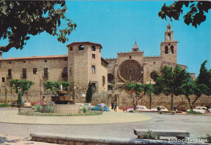 Postales: SANT CUGAT DEL VALLES (BARCELONA) PLAZA OCTAVIANO Y REAL MONASTERIO - FOTO CABANAS N&ordm;103 - S/C