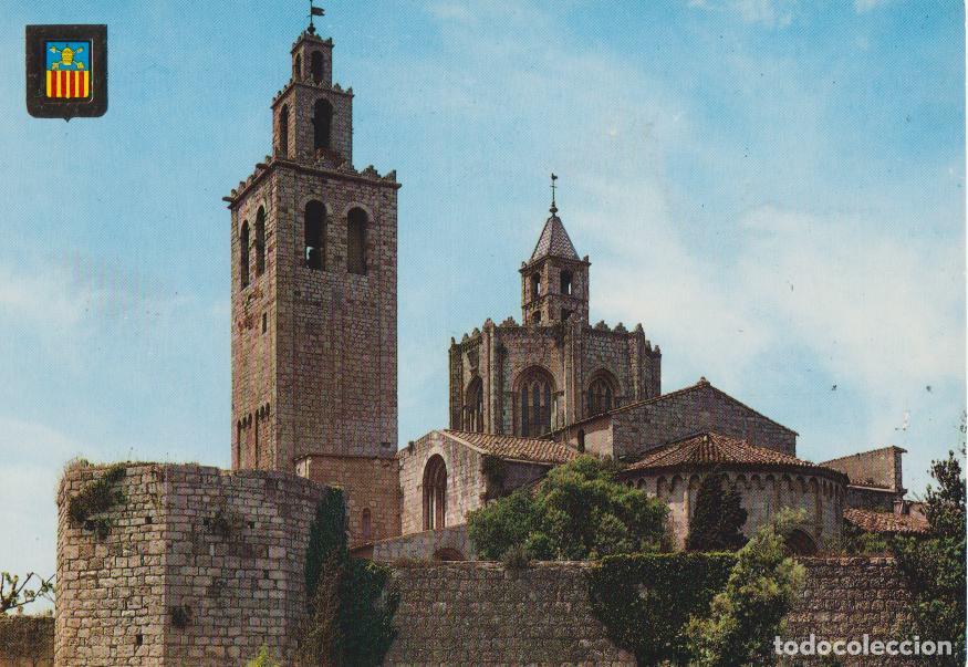 Postales: SANT CUGAT DEL VALLES (BARCELONA) REAL MONASTERIO - ESCUDO DE ORO N&ordm;4579 - ESCRITA