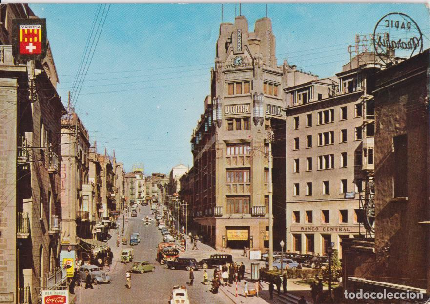Postales: MANRESA (BARCELONA) AVENIDA DEL CAUDILLO - SOBERANAS 745 - ESCRITA