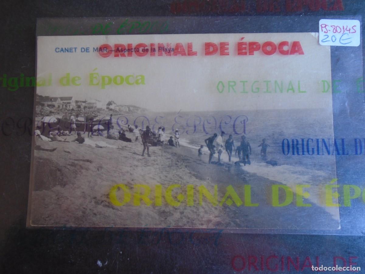 Postales: (PS-80145)POSTAL FOTOGRAFICA DE CANET DE MAR-ASPECTO DE LA PLAYA