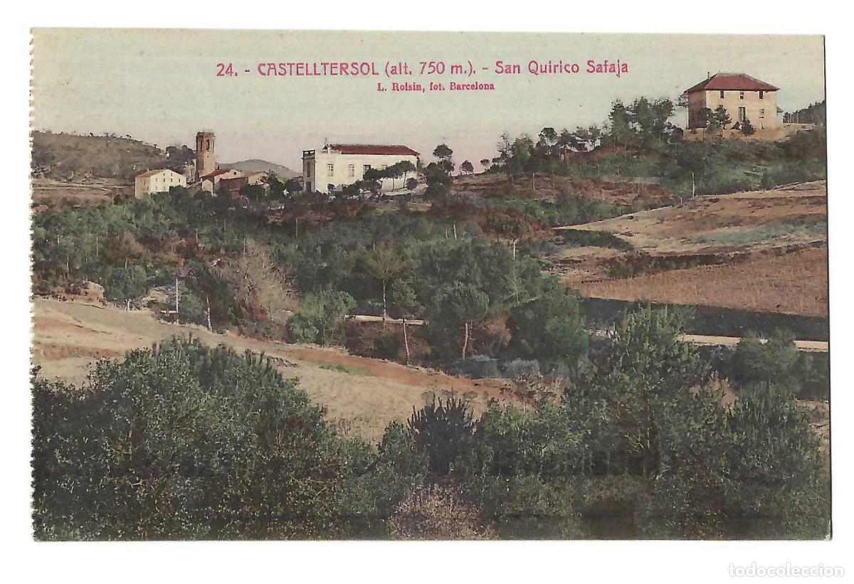 Postales: CASTELLTERSOL.- N&ordm; 24. SAN QUIRICO SAFAJA. ROISIN. CIRCULADA
