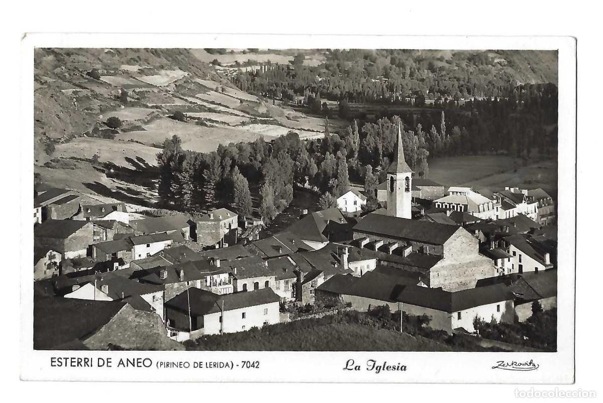 Postales: ESTERRI DE ANEO.- N&ordm; 7042. LA IGLESIA. ZERKOWITZ. REVERSO SIN IMPRESION. SIN CIRCULAR