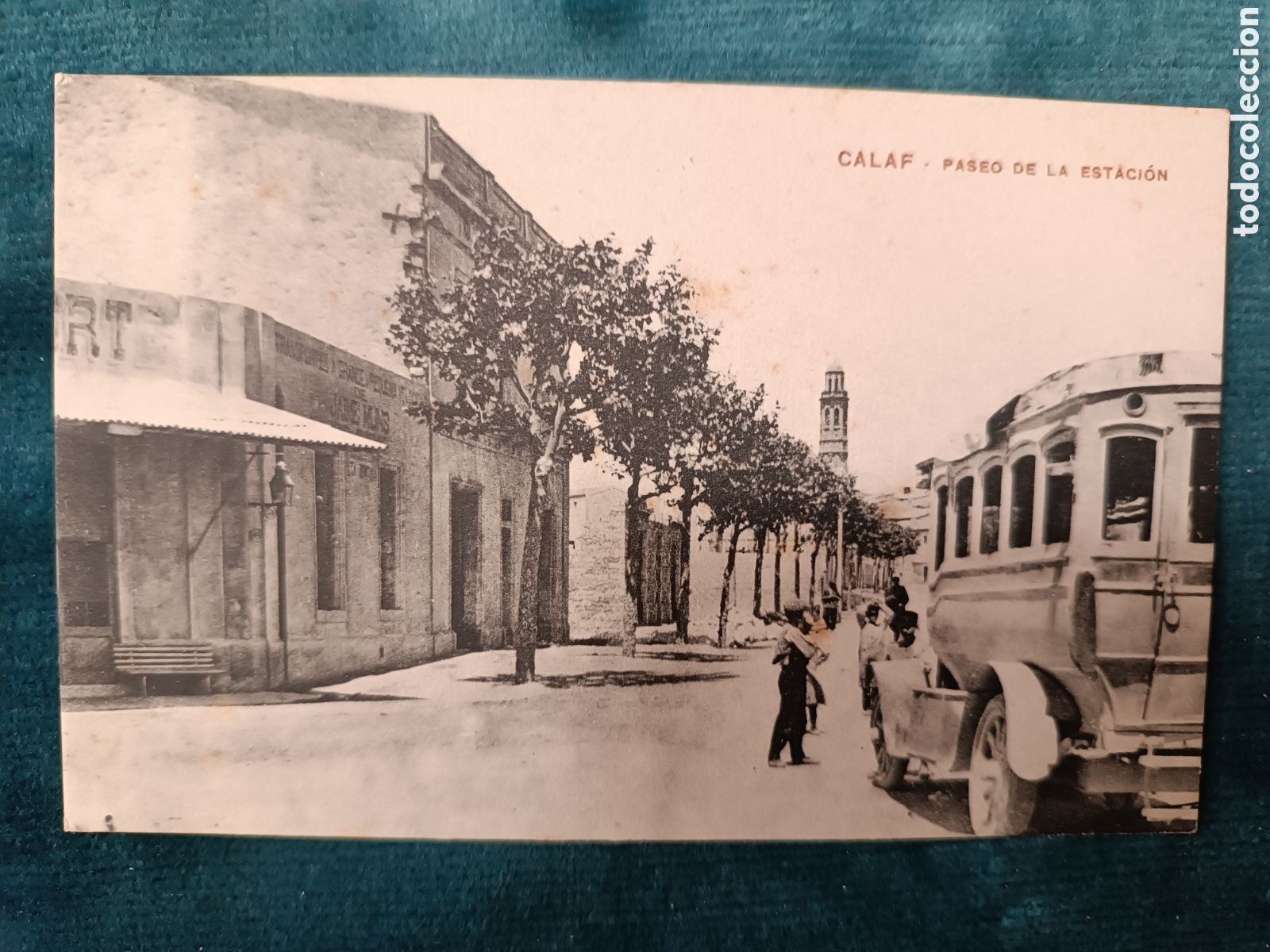 Postales: CALAF. PASEO DE LA ESTACI&Oacute;N