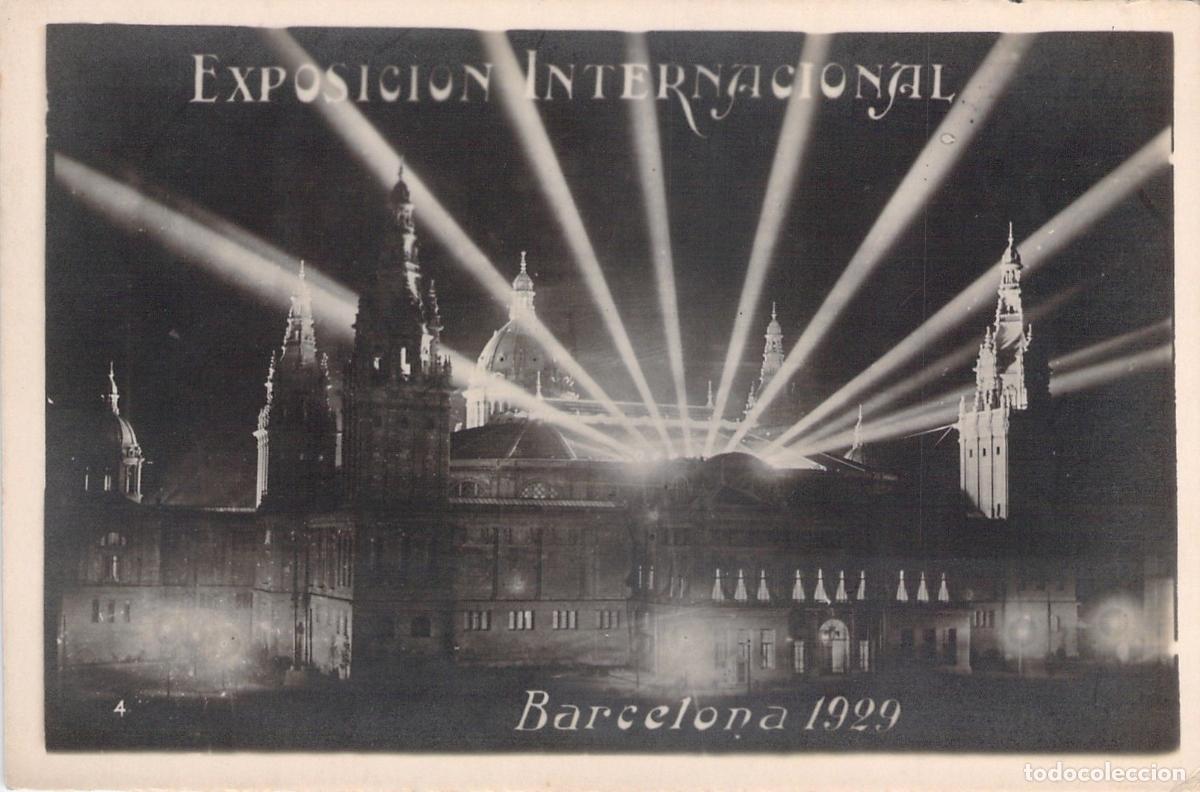 Postales: Postal de la Exposici&oacute;n Internacional de Barcelona, Palau Nacional