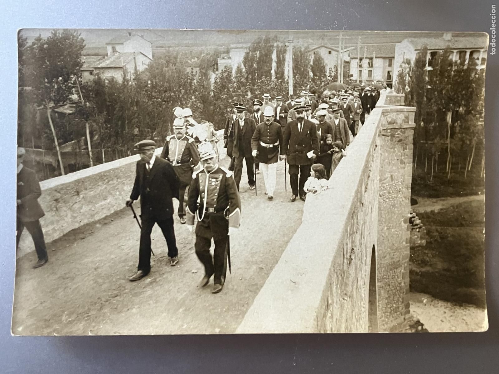 Postales: roda de ter pont vell mossos d'esquadra postal fotografica original a&ntilde;os 10