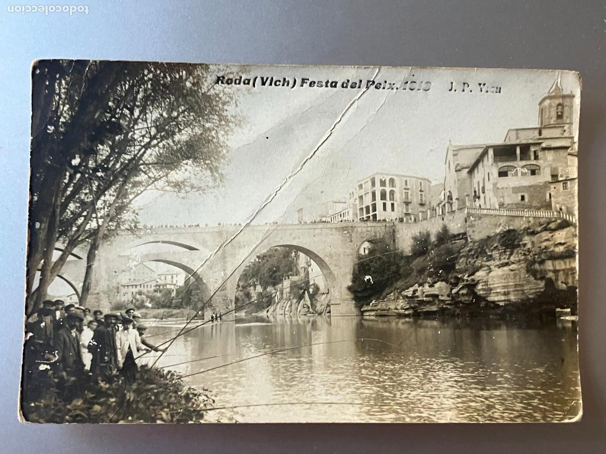 Postales: roda de ter vich vic festa del peix 1913 postal fotografica original