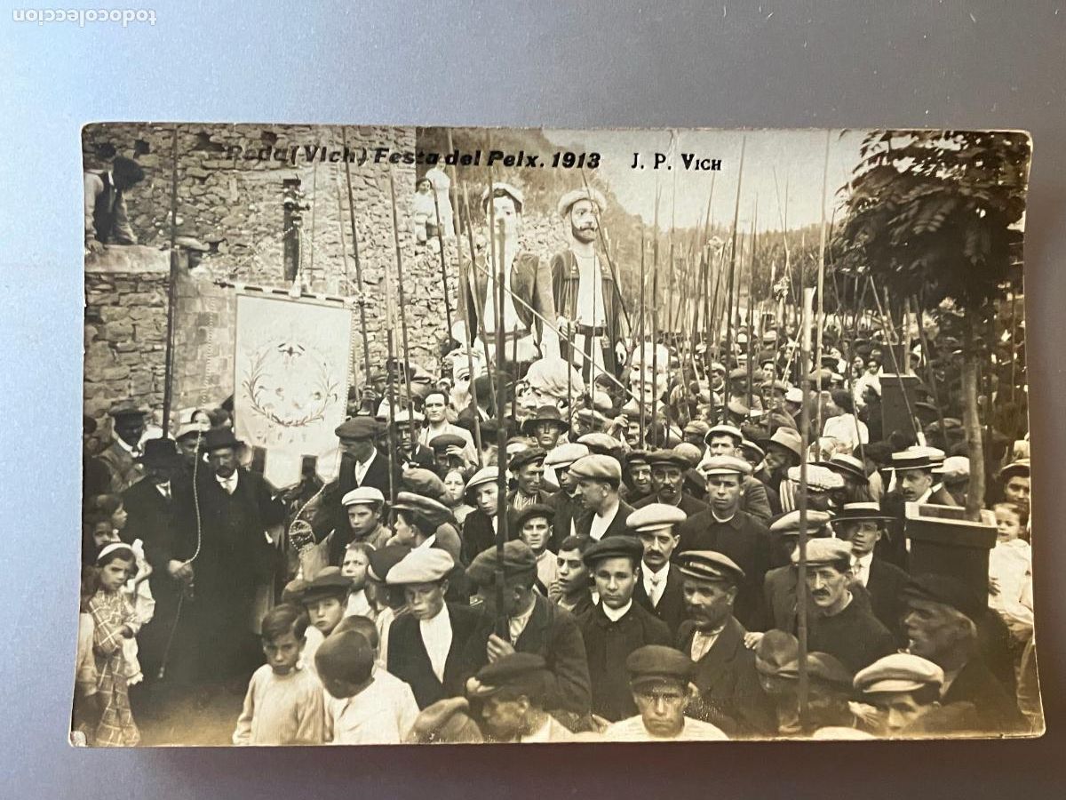 Postales: roda de ter vich vic festa del peix 1913 postal fotografica original