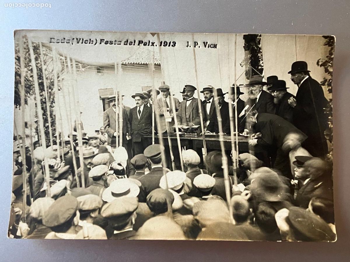 Postales: roda de ter vich vic festa del peix 1913 postal fotografica original