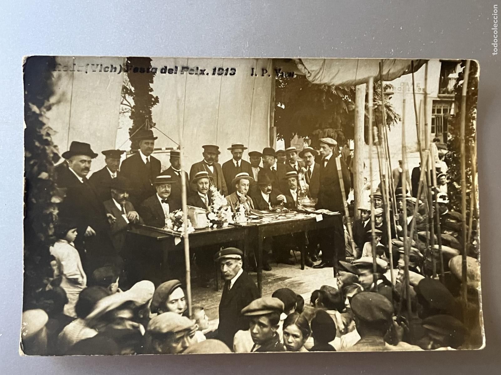 Postales: roda de ter vich vic festa del peix 1913 postal fotografica original