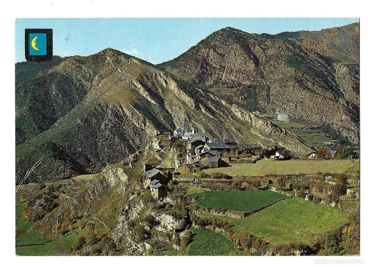 Postales: PIRINEU CATALA.- N&ordm; 2711, VALL FARRERA. TIRVIA. VISTA GENERAL. ESCUDO DE ORO. SIN CIRCULAR