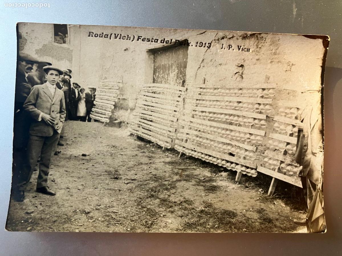 Postales: roda de ter vich vic festa del peix 1913 postal fotografica original