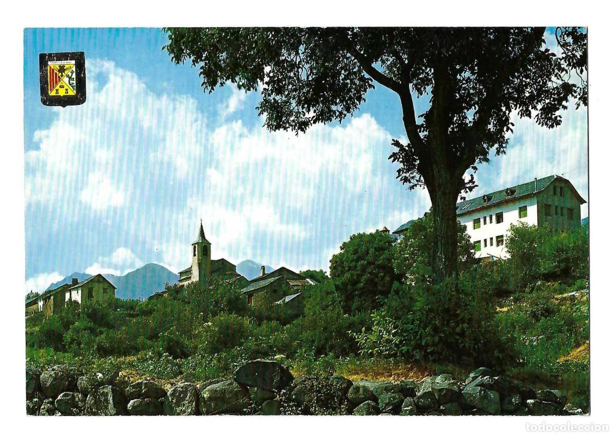 Postales: PIRINEU CATALA.- N&ordm; 3560, EL PALLARS. VAL&Egrave;NCIA D'ANEU. VISTA PARCIAL. ESCUDO DE ORO. SIN CIRCULAR