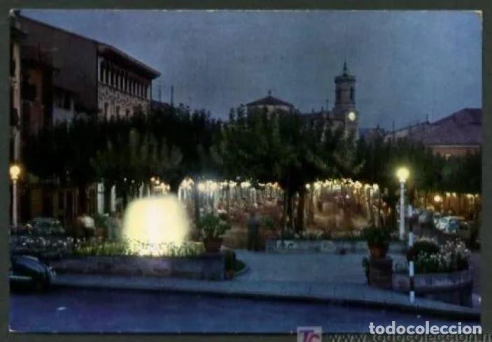 Postkarten: Olot *Atardecer de Fiesta Mayor* Ed. Libreria Sala. Circulada 1965.