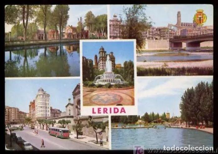 Postales: Lleida *Diversos aspectos* Ed. Foto Color Raymond n&ordm; n&ordm; 17. Circulada 1963.