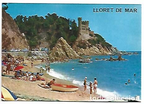 Postales: LA PLAYA.- COSTA BRAVA, LLORET DE MAR / GIRONA