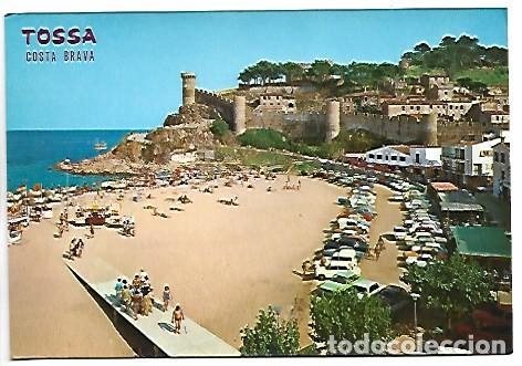 Postales: PLAYA Y VILA VELLA (RECINTO AMURALLADO) / BEACH AND VILA VELLA.- TOSSA DE MAR / GIRONA