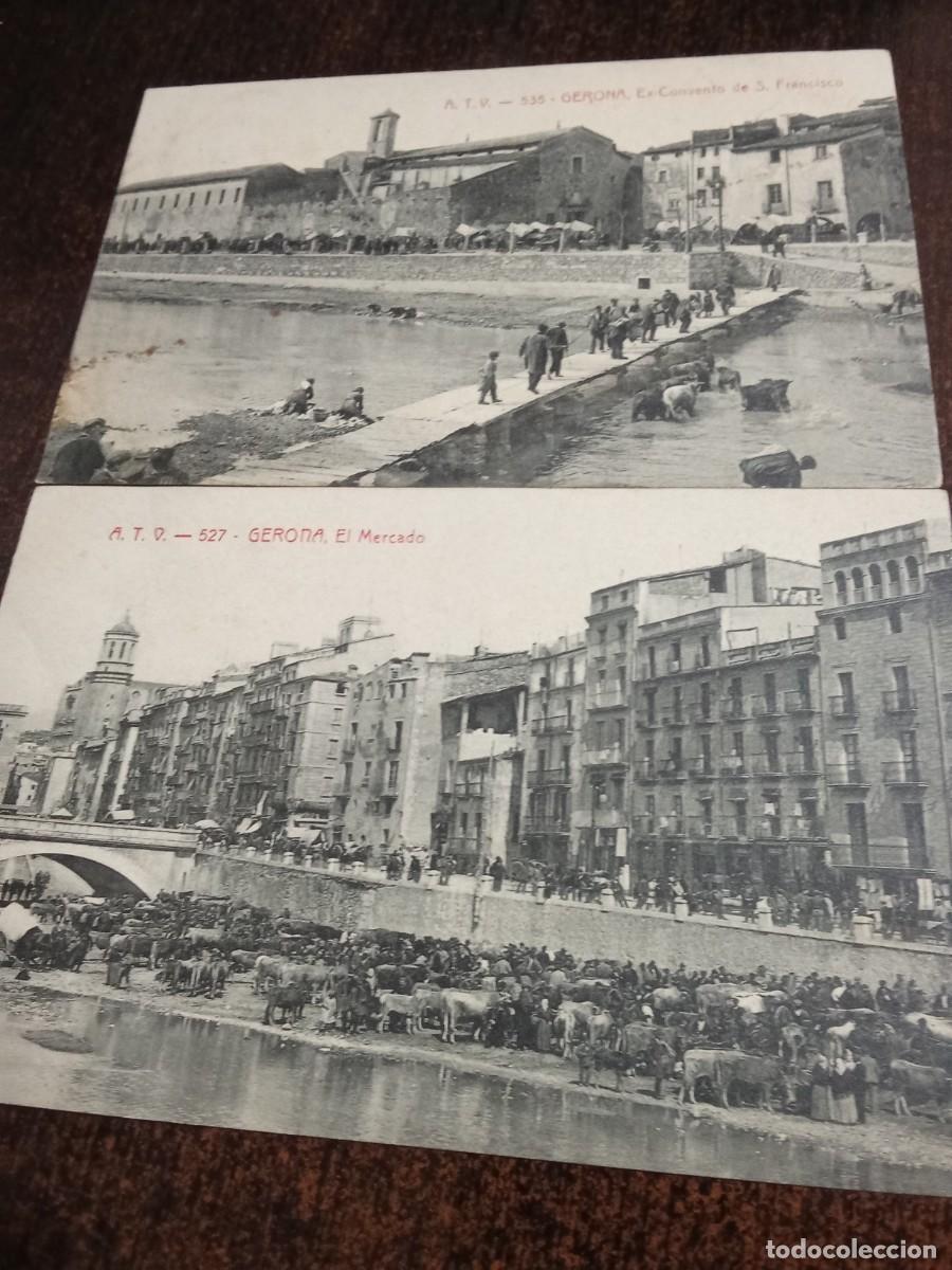 Postales: Gerona.Girona. EL mercat i Ex-Convent de San Francesc.
