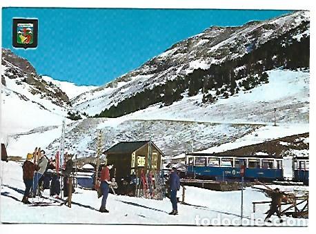 Postais: ESCOLA D&acute;ESQUI I AL FONS NOU CREUS.- NURIA / GIRONA