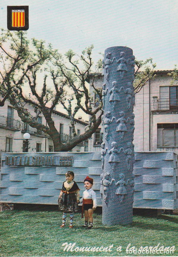 Postales: CATALUNYA T&Iacute;PICA, MONUMENT A LA SARDANA - ESCUDO DE ORO N&ordm;4554 - S/C