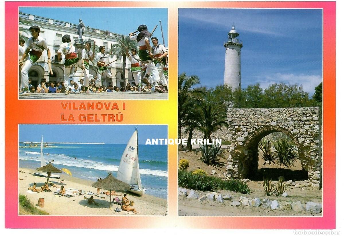 Postales: VILANOVA I LA GELTRU / VARIAS VISTAS / EDICIONS CAMPA&Ntilde;&Aacute; N&ordm; B-5470 / SIN FRANQUEAR