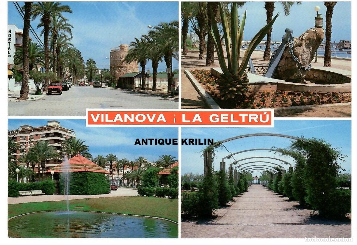 Postales: VILANOVA I LA GELTRU / VARIAS VISTAS / EDICIONS CAMPA&Ntilde;&Aacute; N&ordm; B-5408 / SIN FRANQUEAR