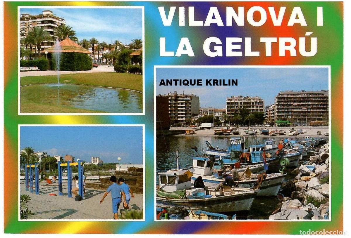 Postales: VILANOVA I LA GELTRU / VARIAS VISTAS / EDICIONS CAMPA&Ntilde;&Aacute; N&ordm; B-5473 / SIN FRANQUEAR