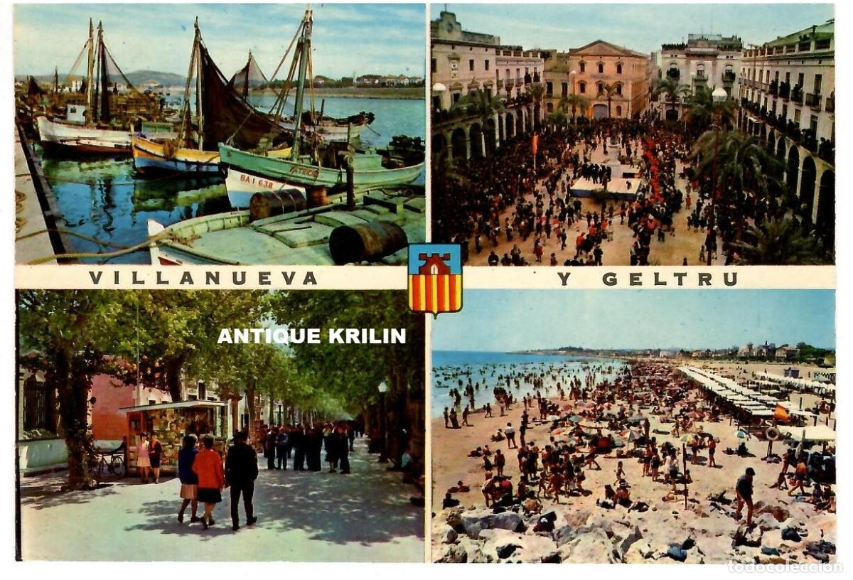 Postales: VILLANUEVA Y GELTR&Uacute; N&ordm; 228 VARIAS VISTAS / EXCLUSIVAS SALVAT / SIN FRANQUEAR