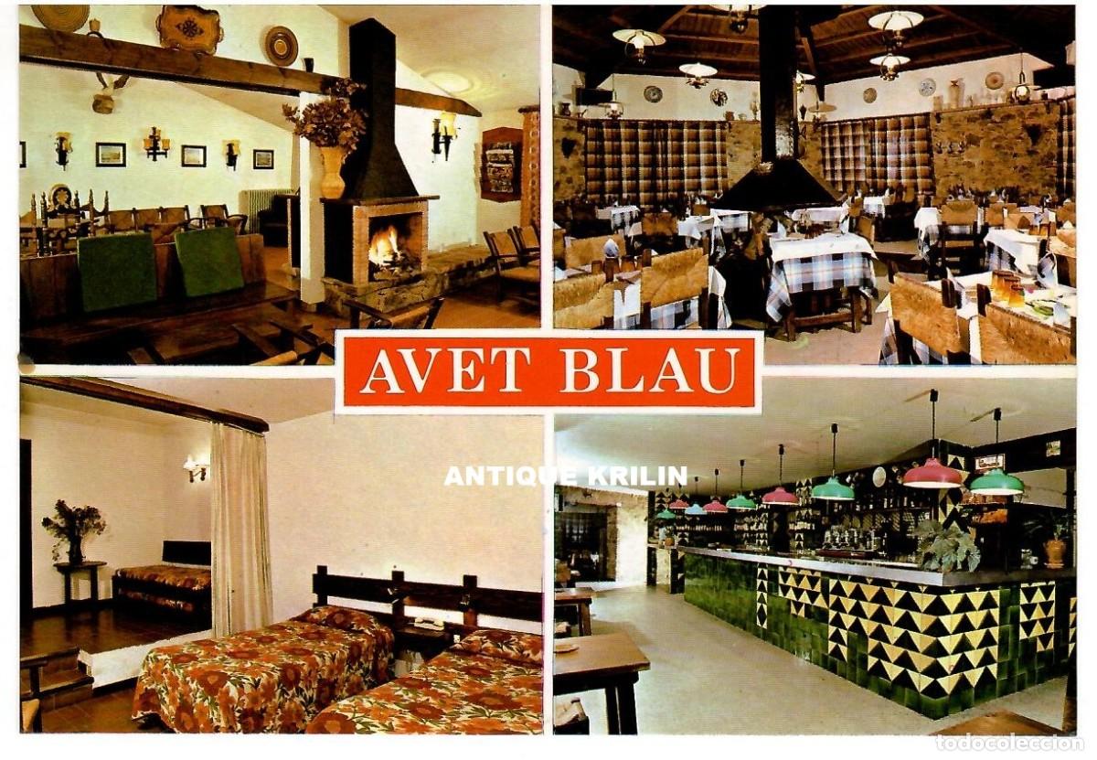 Postales: MONTSENY / MOTEL AVET-BLAU / EDICIONES FITER 1982 / SIN FRANQUEAR