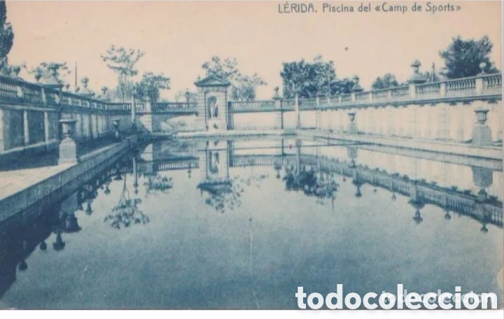 Postales: L&Eacute;RIDA - PISCINA DEL CAMPO DE SPORTS - FOTO GORD&Oacute;