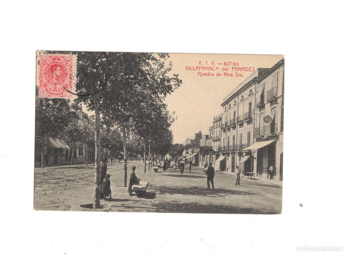 Postales: VILAFRANCA DEL PANAD&Eacute;S. ATV 627 bis. RAMBLA
