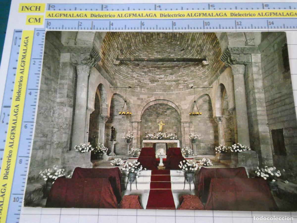 Postales: POSTAL DE GERONA. A&Ntilde;O 1964. BA&Ntilde;OLAS INTERIOR IGLESIA DE PORQUERAS 791 ESCUDO ORO. 2811