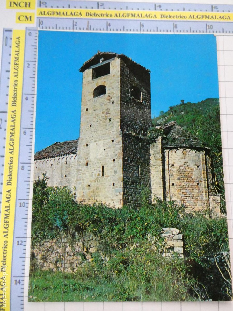Postales: POSTAL DE GERONA. A&Ntilde;O 1968 SANT HILARI SACALM IGLESIA ROM&Aacute;NICA DE CAR&Oacute;S. FITER. 2822