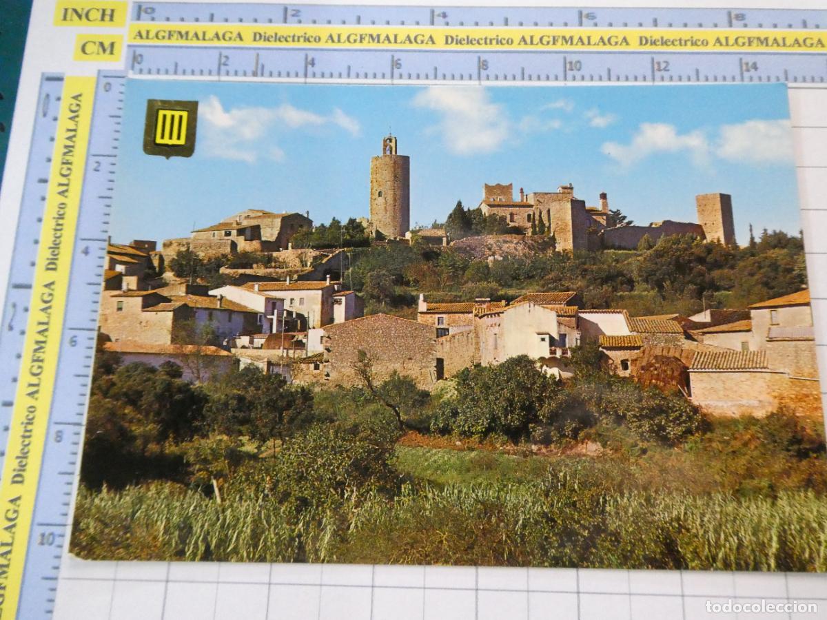 Postales: POSTAL DE GERONA. A&Ntilde;O 1972. PALS VISTA PARCIAL 6518 ESCUDO ORO. 2824