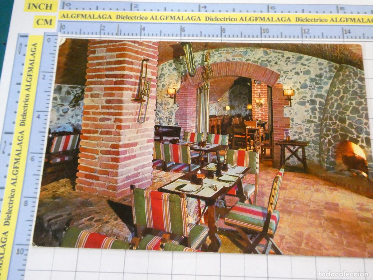 Postales: POSTAL DE GERONA. A&Ntilde;O 1971. CASTILLO FORTALEZA HOSTALRICH COMEDOR. RAKER. 2828
