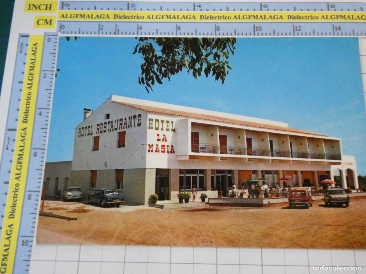 Postales: POSTAL DE GERONA. A&Ntilde;O 1977. PONT DE MOLINS HOTEL LA MASIA. MALLOL. 2829