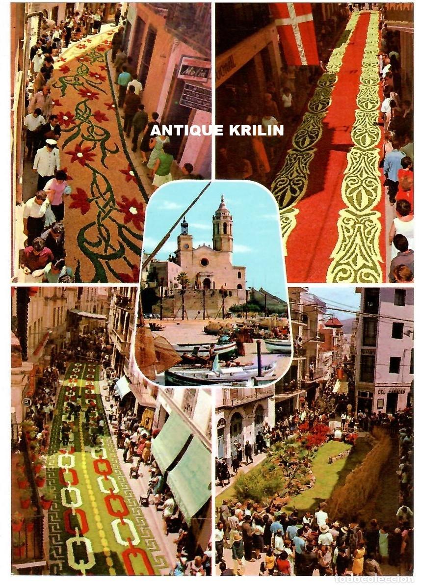 Postales: SITGES N&ordm; 127 CORPUS CHRISTI , ALFOMBRA DE FLORES / EDI. R. GASS&Oacute; / SIN FRANQUEAR