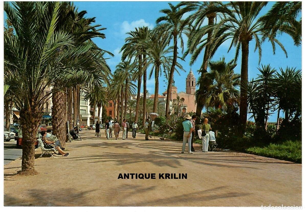 Postales: SITGES / PASEO DE LA RIBERA / POSTALES KOLORHAM N&ordm; B-5349 / SIN FRANQUEAR