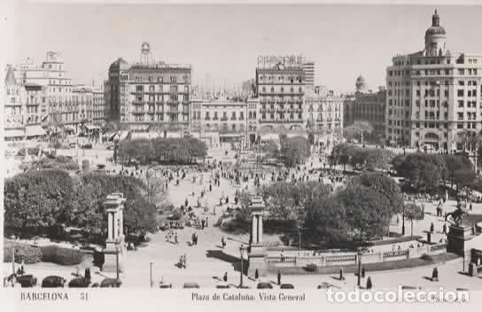 Postales: BARCELONA ESCRITA PLAZA DE CATALU&Ntilde;A