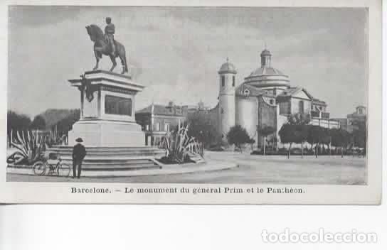 Postales: BARCELONA SIN ESCRIBIR MONUMENTO A PRIM ED FRANCESA