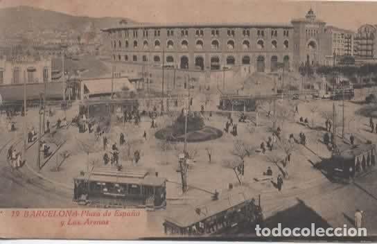 Postales: BARCELONA PLAZA DE TOROS TRANVIA TRAM