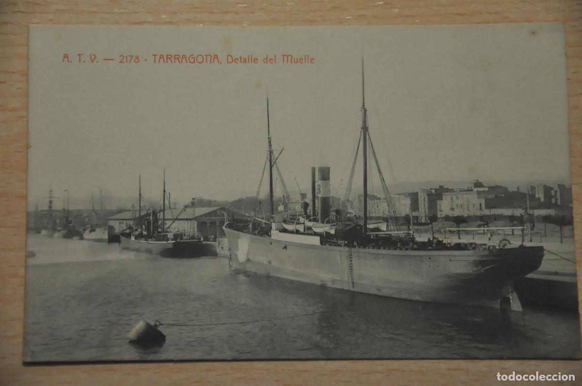 Postales: postal tarragona detalle del muelle atv 2178