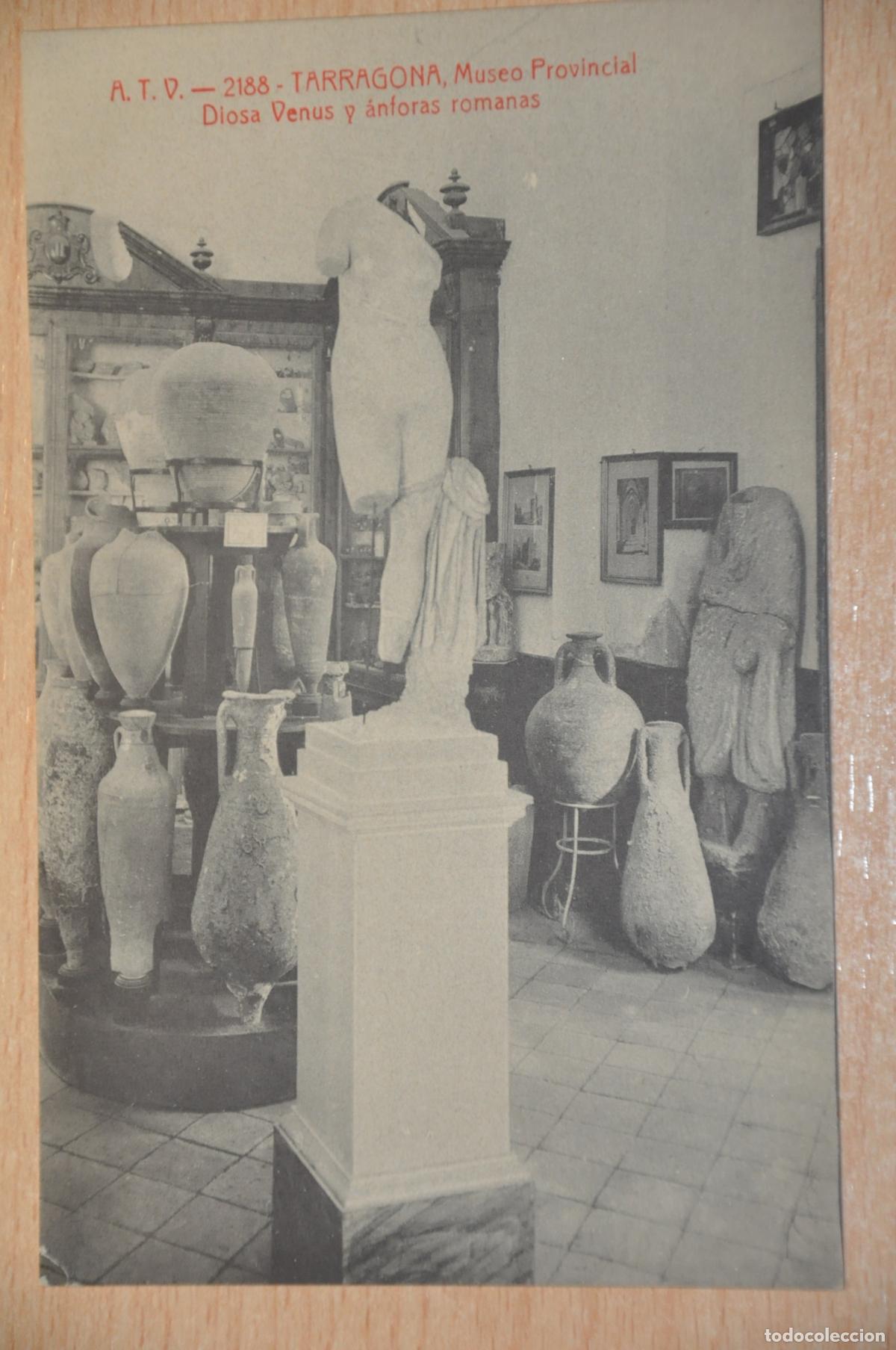 Postales: postal tarragona museo provincial diosa venus y anforas romanas atv 2188