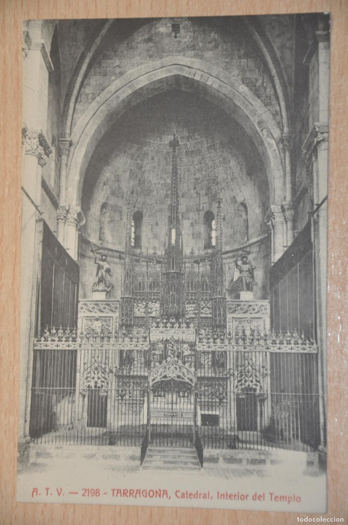 Postales: postal tarragona catedral interior del templo atv 2198
